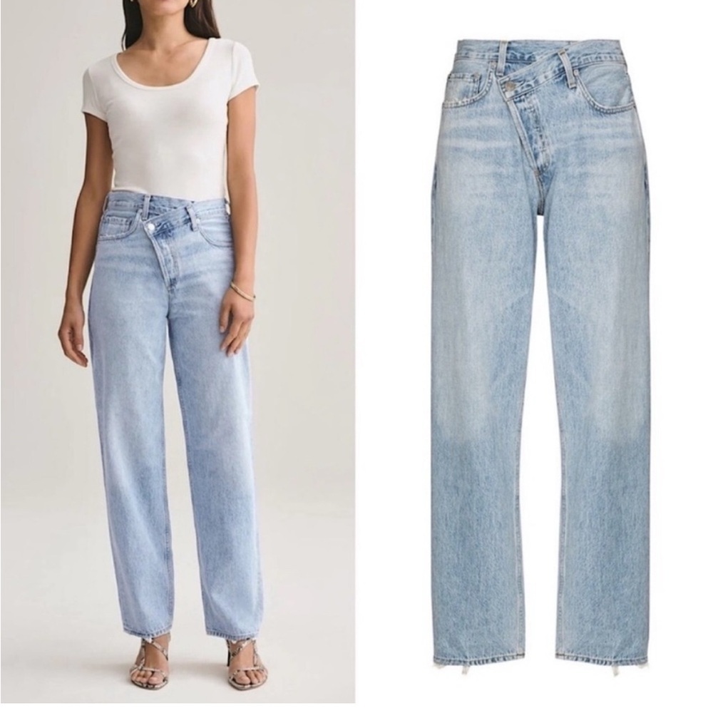 AGOLDE Criss Cross Upsized Jeans in Suburbia Size 27 NWT